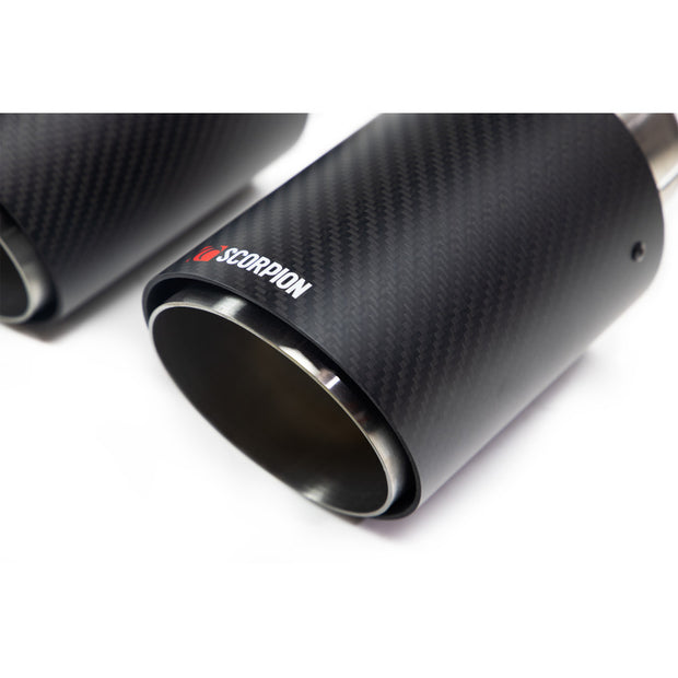 SCORPION M2 F87 Quad 90mm carbon fibre Ascari Tips