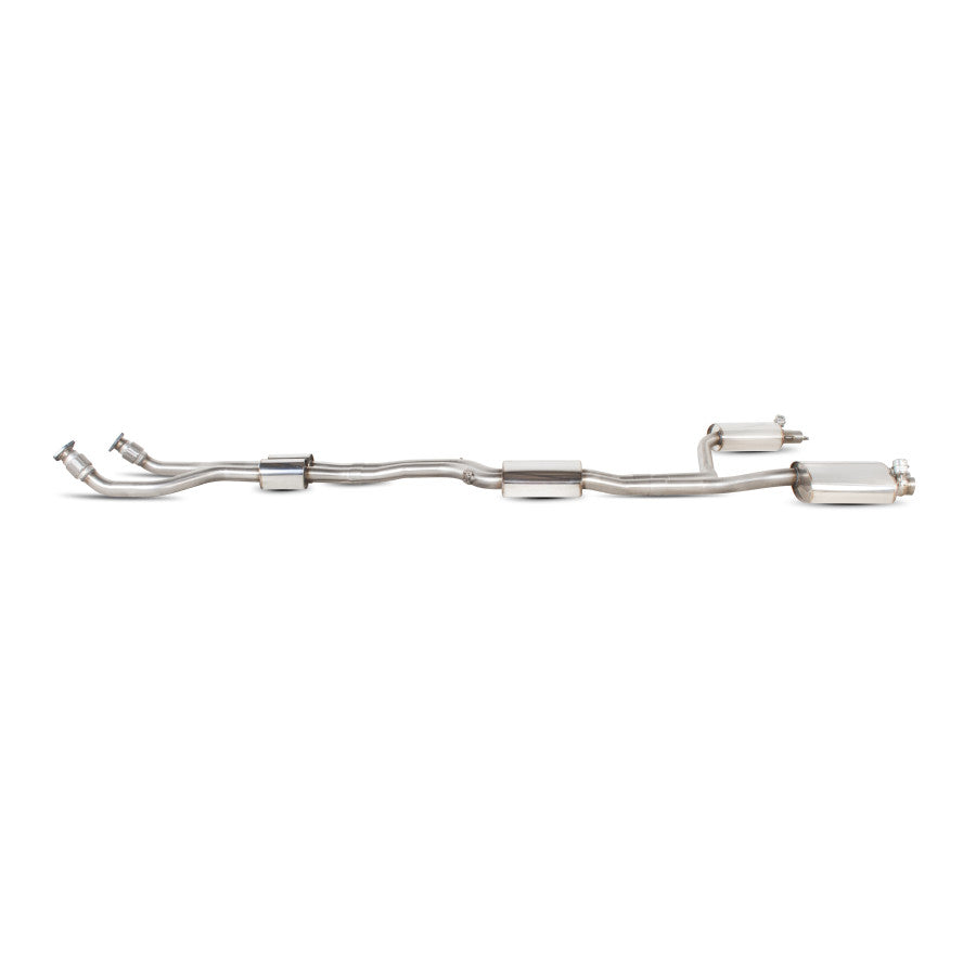 SCORPION RS4 B8 Resonated cat-back system inc active exhaust valve (polished steel)
