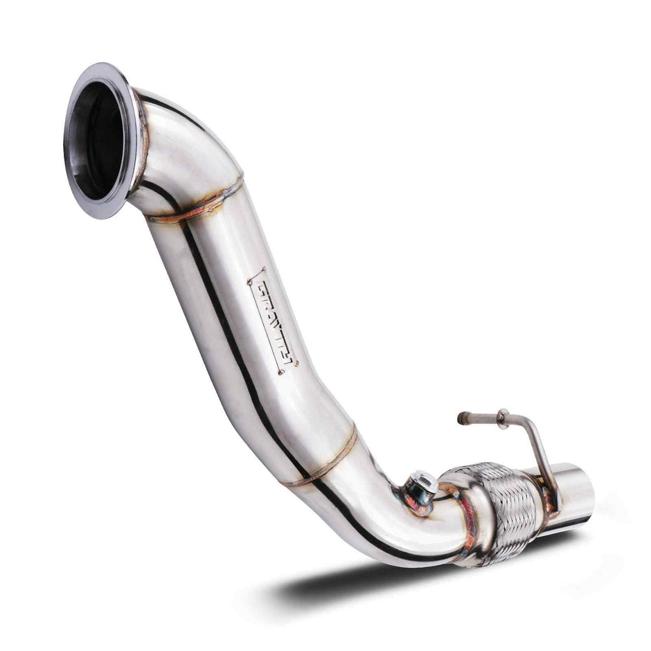 2.5″ Exhaust Decat Downpipe – BMW 1 3 Series F20 / F21 / F22 / F30 N13 1.6T 114i – 120i / 316i – 318i