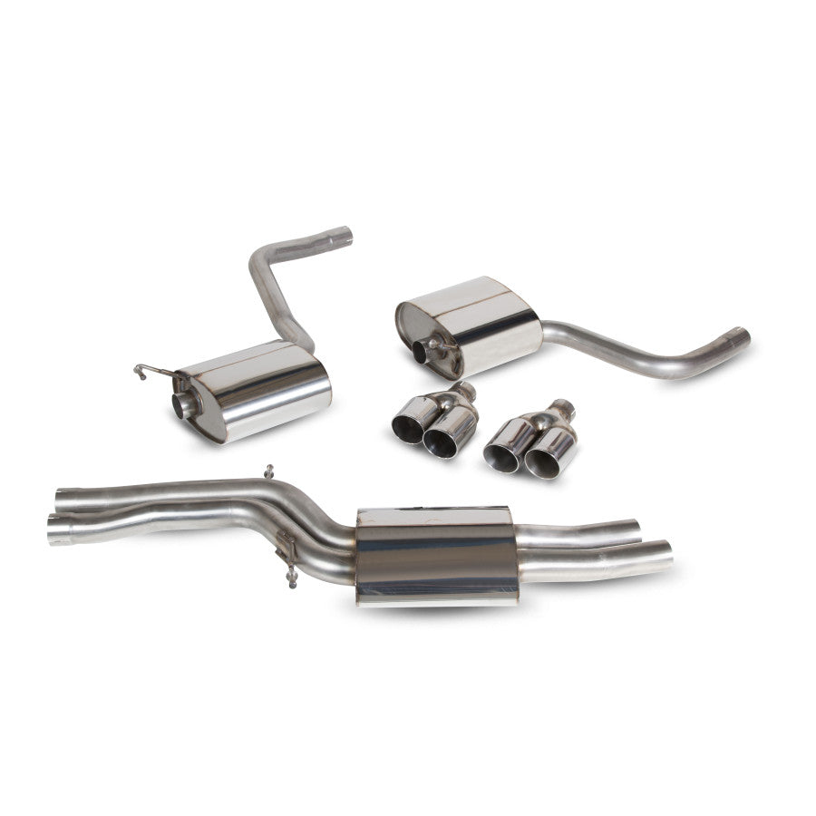 SCORPION S4 B8/B8.5 3.0 TSFI V6 Resonated half system (polished steel)