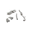 SCORPION S1 2.0 TFSi Resonated cat-back system with electronic valves (Polished steel)