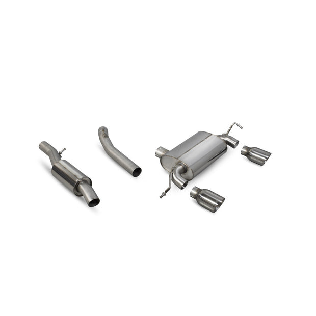 SCORPION TT MK1 Quattro Sport 240 Resonated cat-back (polished steel)
