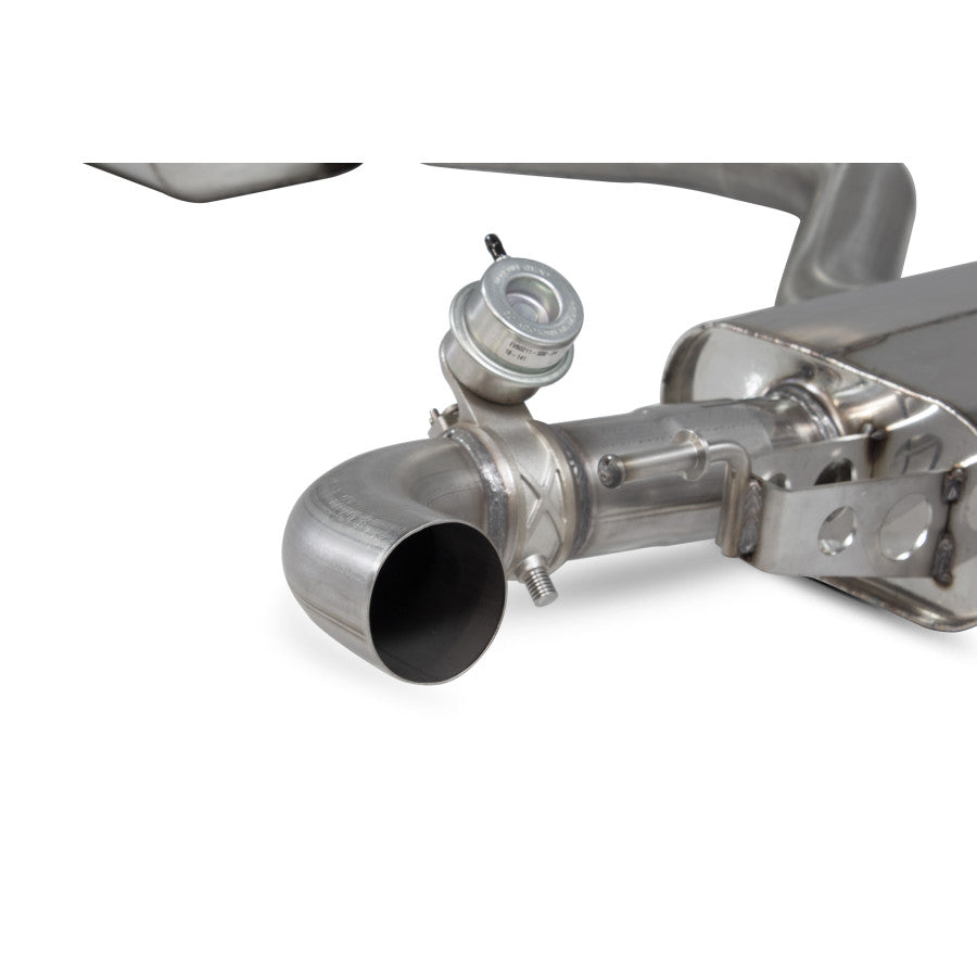 SCORPION TT RS MK2 Resonated cat-back system with valve (tailpipes)