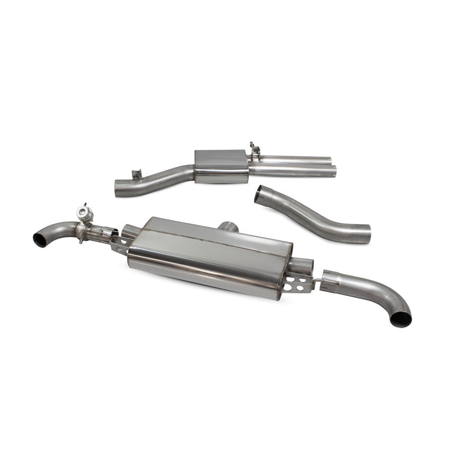 SCORPION TT RS MK2 Resonated cat-back system with valve (tailpipes)