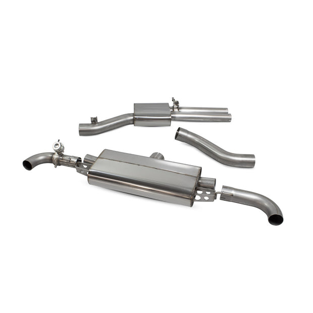 SCORPION TT RS MK2 Resonated cat-back system with valve (tailpipes)