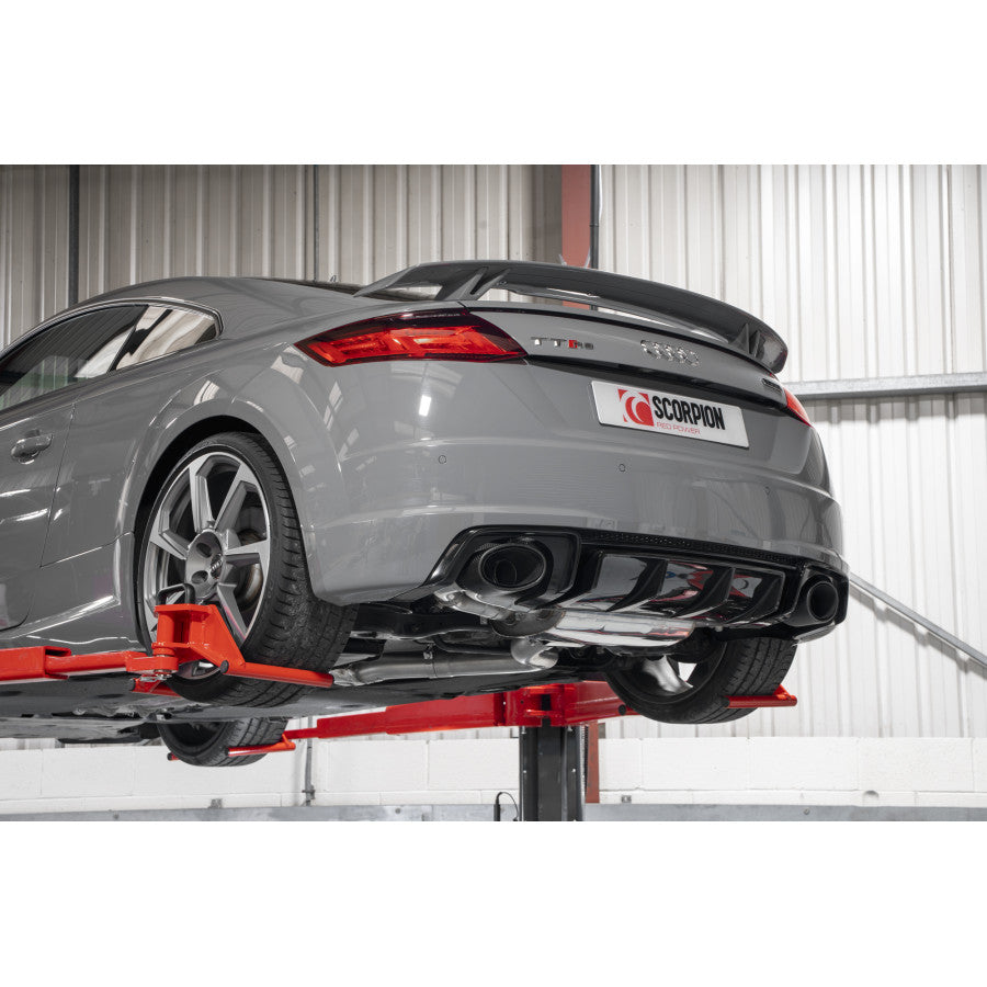 SCORPION TT RS MK3 Non GPF Resonated cat/gpf-back system with valves (Carbon Fibre)