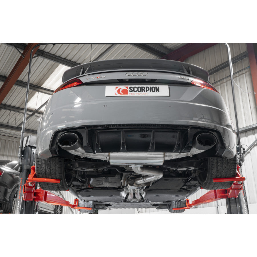 SCORPION TT RS MK3 Non GPF Resonated cat/gpf-back system with valves (Carbon Fibre)