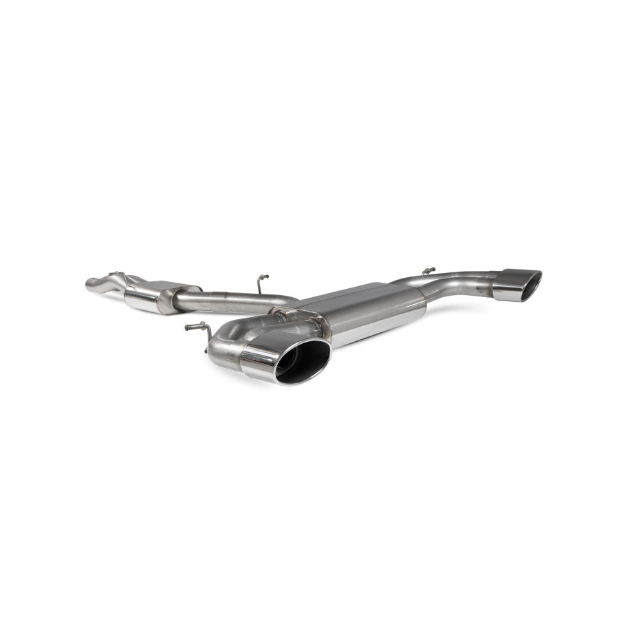 SCORPION RS3 8V Resonated cat-back system with no valves (polished steel)