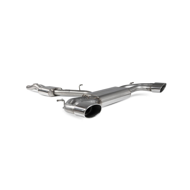 SCORPION RS3 8V Resonated cat-back system with no valves (polished steel)
