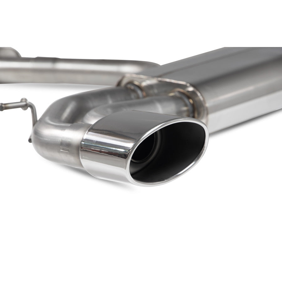 SCORPION RS3 8V Resonated cat-back system with no valves (polished steel)