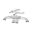 SCORPION RS3 8V Resonated cat-back system with no valves (polished steel)