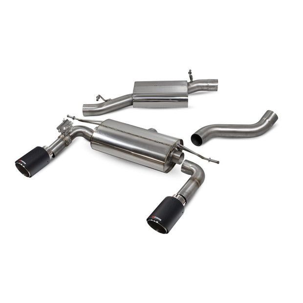 SCORPION TT MK3 2.0TFSi Resonated cat-back system with electronic valves (Carbon fibre)