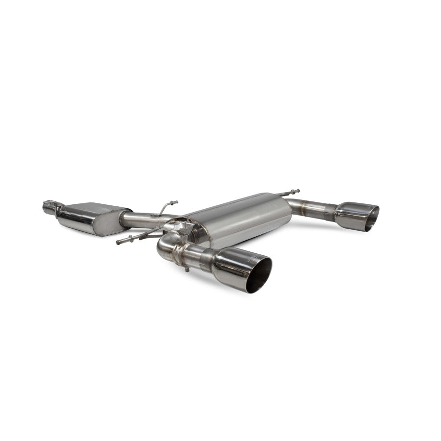 SCORPION TT MK3 2.0TFSi Resonated cat-back system with electronic valves (polished steel)