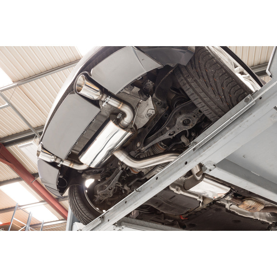SCORPION TT MK3 2.0TFSi Resonated cat-back system with electronic valves (polished steel)