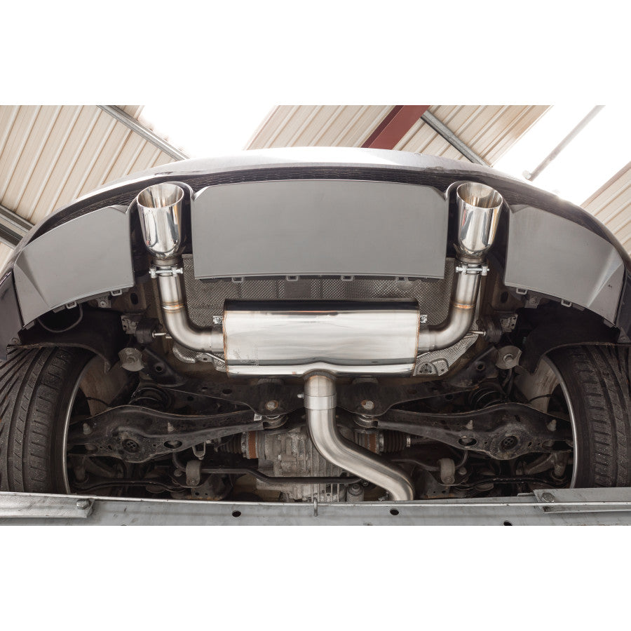 SCORPION TT MK3 2.0TFSi Resonated cat-back system with electronic valves (polished steel)