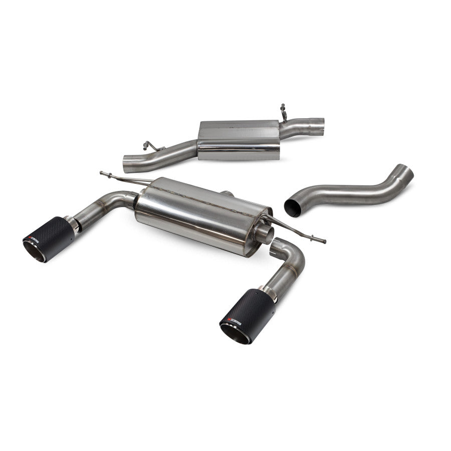 SCORPION TT MK3 2.0TFSi Resonated cat-back system with no valves (Carbon fibre)