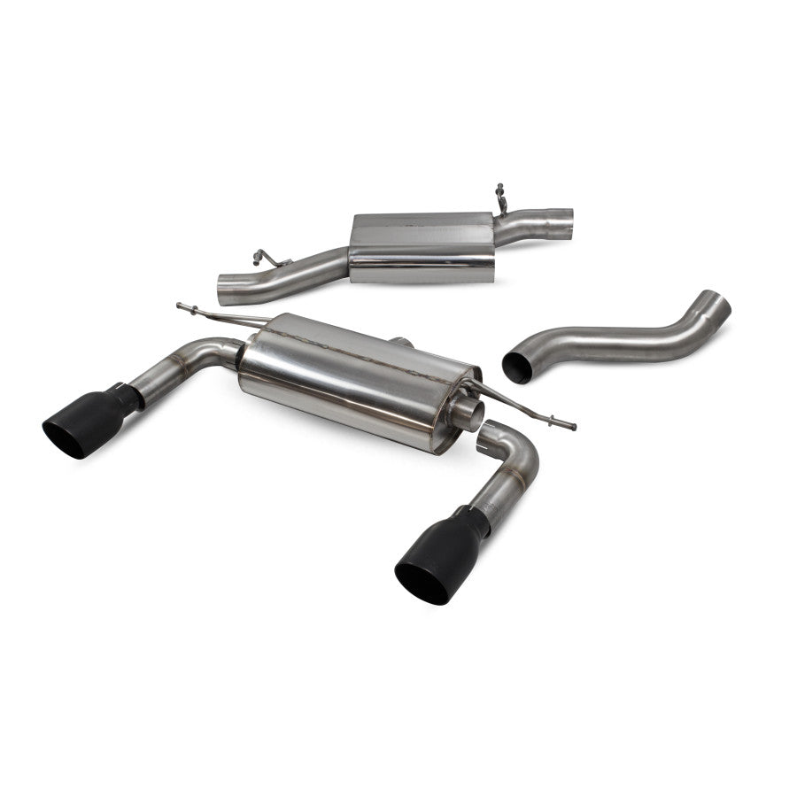 SCORPION TT MK3 2.0TFSi Resonated cat-back system with no valves (Daytona trims)