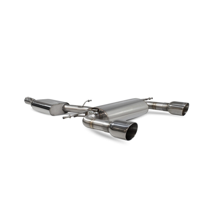 SCORPION TT MK3 2.0TFSi Resonated cat-back system with no valves (polished steel)