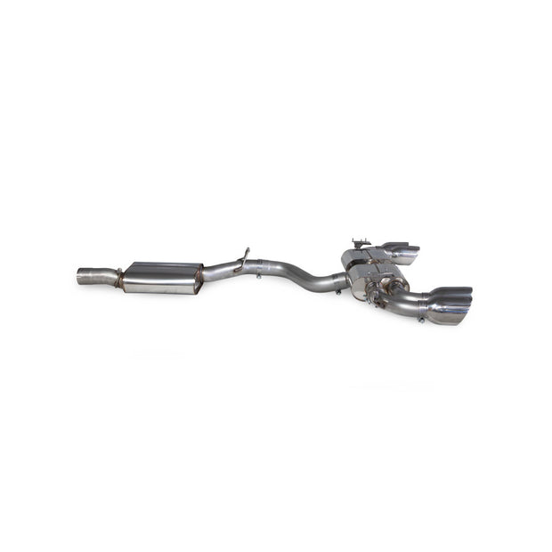 SCORPION S3 2.0TFSi 8Y Resonated cat/gpf back system & electronic valves (Polished Daytona)