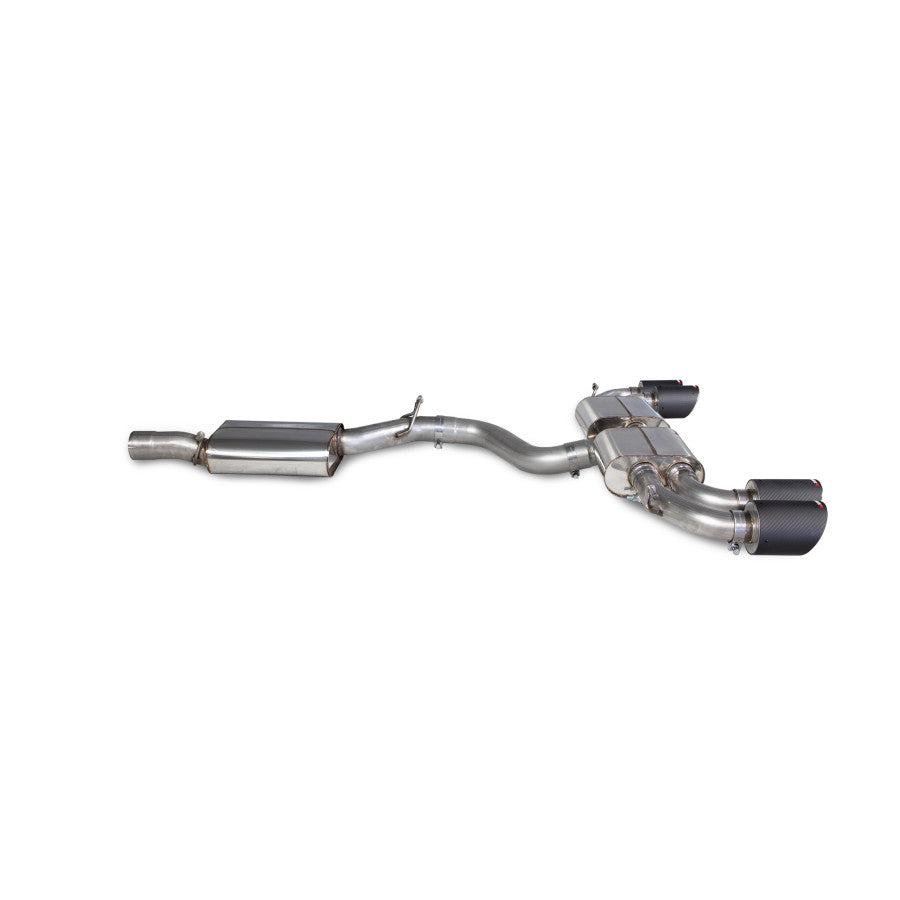 SCORPION S3 2.0TFSi 8Y Resonated cat/gpf back system (Carbon fibre)