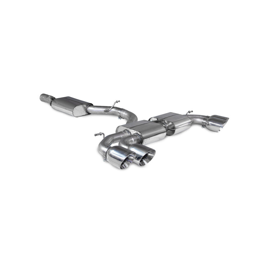 SCORPION S3 2.0TFSi 8Y Resonated cat/gpf back system (Polished Daytona)