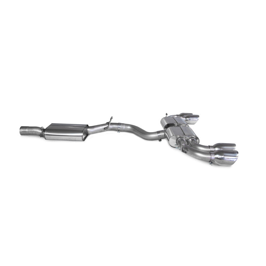 SCORPION S3 2.0TFSi 8Y Resonated cat/gpf back system (Polished Daytona)