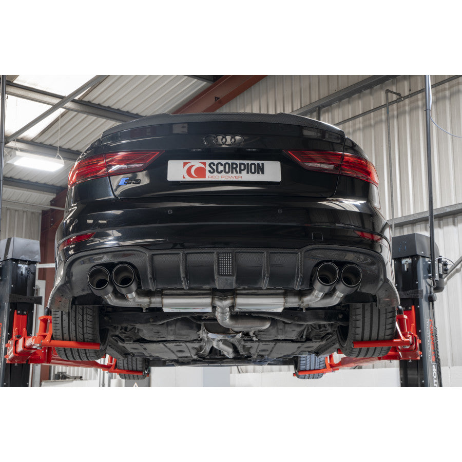 SCORPION S3 2.0T 8V Resonated cat/gpf-back system without valves (Daytona trims)