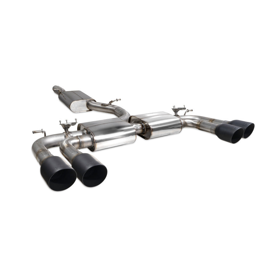 SCORPION S3 2.0T 8V Resonated cat/gpf-back system with valves (Carbon fibre)