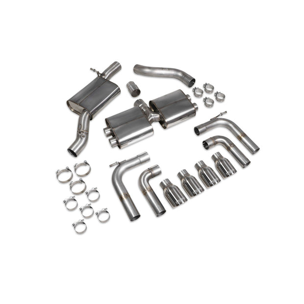 SCORPION S3 2.0T 8V Resonated cat/gpf-back system without valves (polished steel)