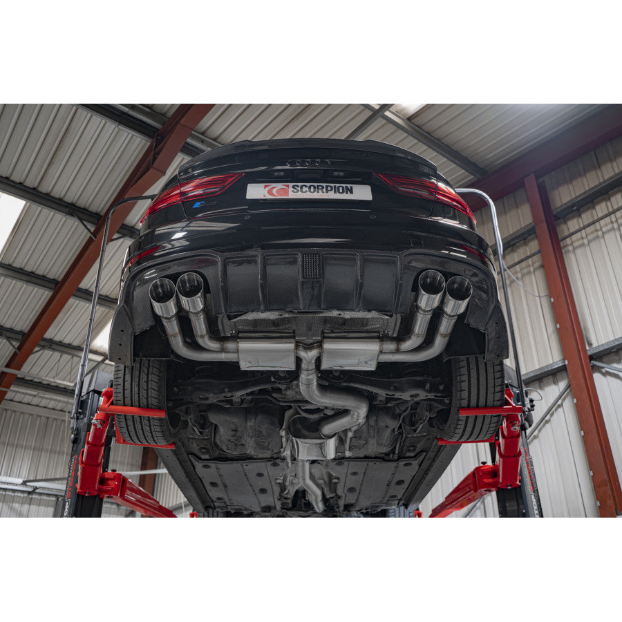 SCORPION S3 2.0T 8V Resonated cat/gpf-back system without valves (polished steel)