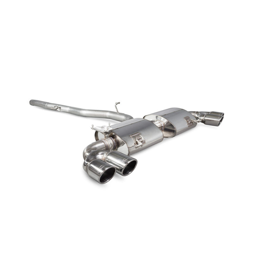 SCORPION S1 2.0 TFSi Non-res cat-back system with electronic valves (Polished steel)