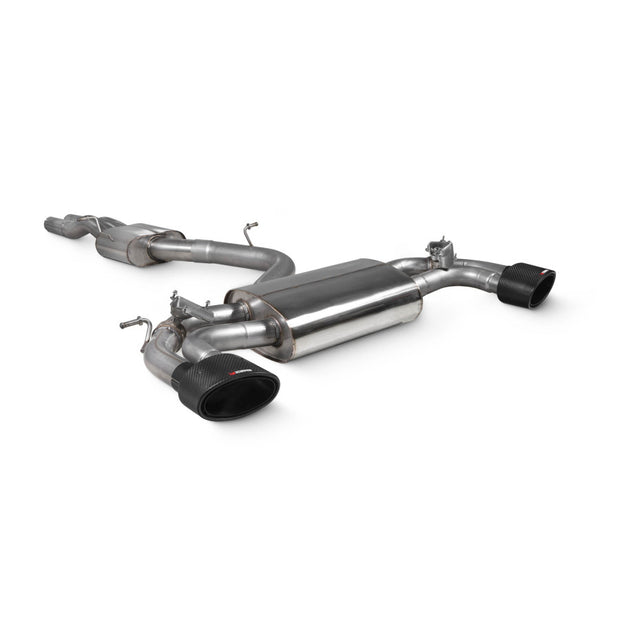 SCORPION RS3 8V Resonated cat-back system with valves (Carbon Fibre)