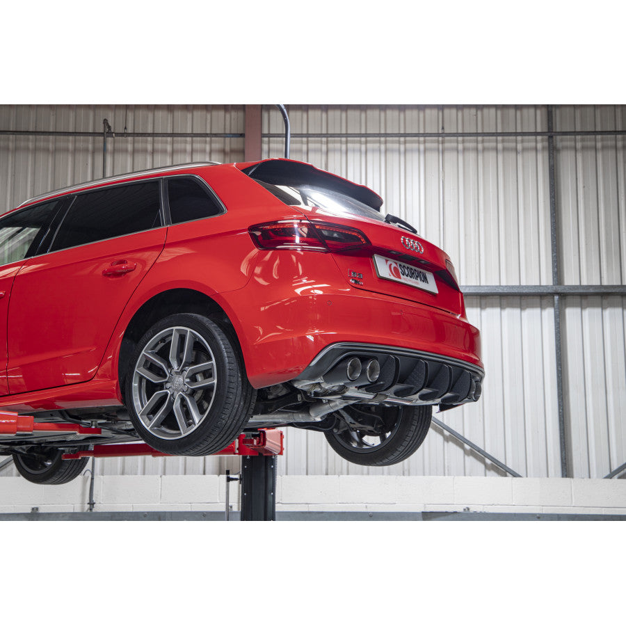 SCORPION S3 2.0T 8V Non-resonated cat/gpf-back system without valves (Daytona trims)