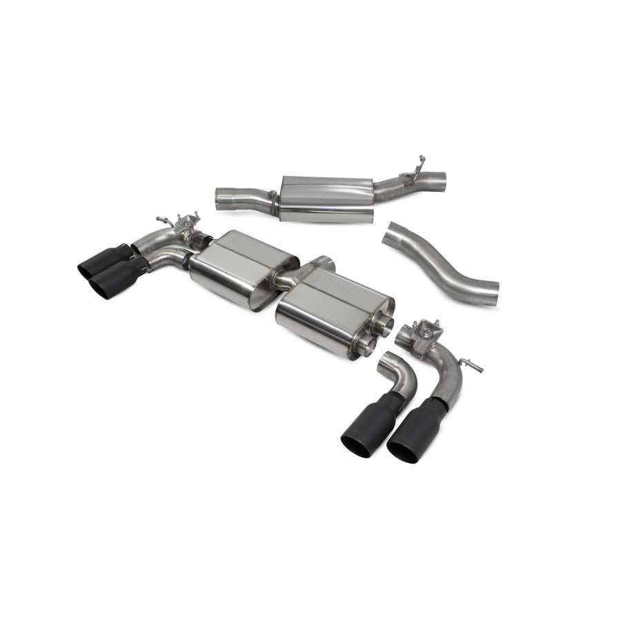 SCORPION S3 2.0T 8V Resonated cat/gpf-back system with valves