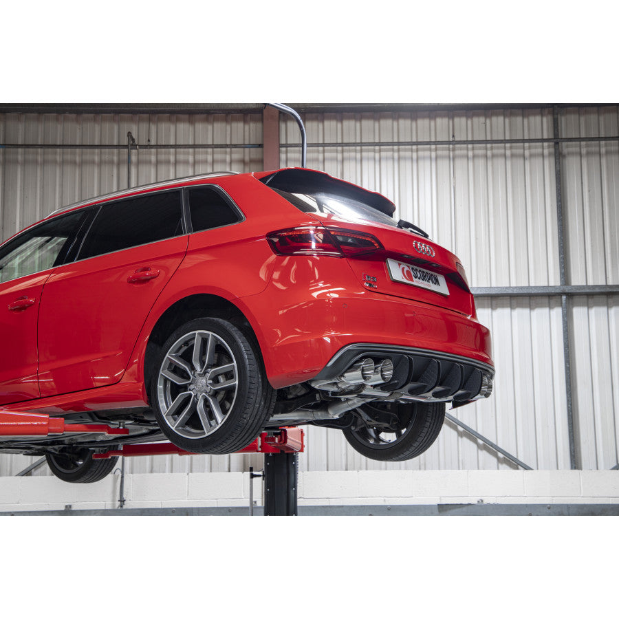 SCORPION S3 2.0T 8V Resonated cat/gpf-back system without valves (polished steel)