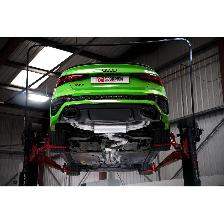 SCORPION RS3 8Y Saloon Resonated Cat/GPF-back system with valves