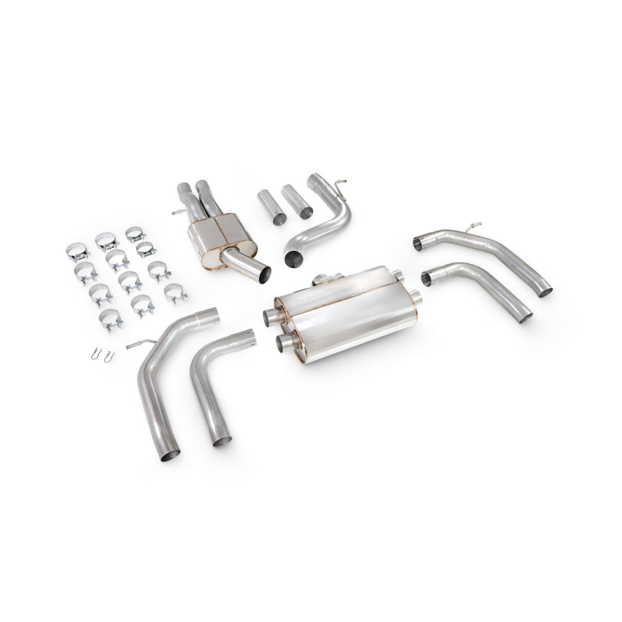 SCORPION RS3 8Y Saloon Resonated Cat/GPF-back system with valves