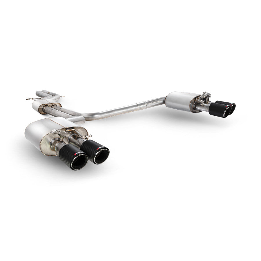 SCORPION S6 C7 4.0 TFSI Resonated half system with electronic valves (Carbon fibre)