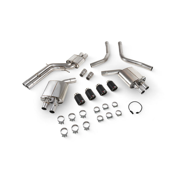 SCORPION S6 C7 4.0 TFSI Resonated half system with electronic valves (Carbon fibre)
