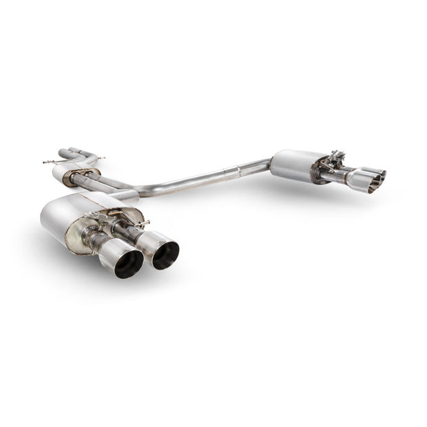 SCORPION S6 C7 4.0 TFSI Resonated half system with electronic valves (polished steel)