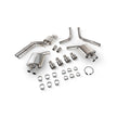 SCORPION S6 C7 4.0 TFSI Resonated half system with electronic valves (polished steel)