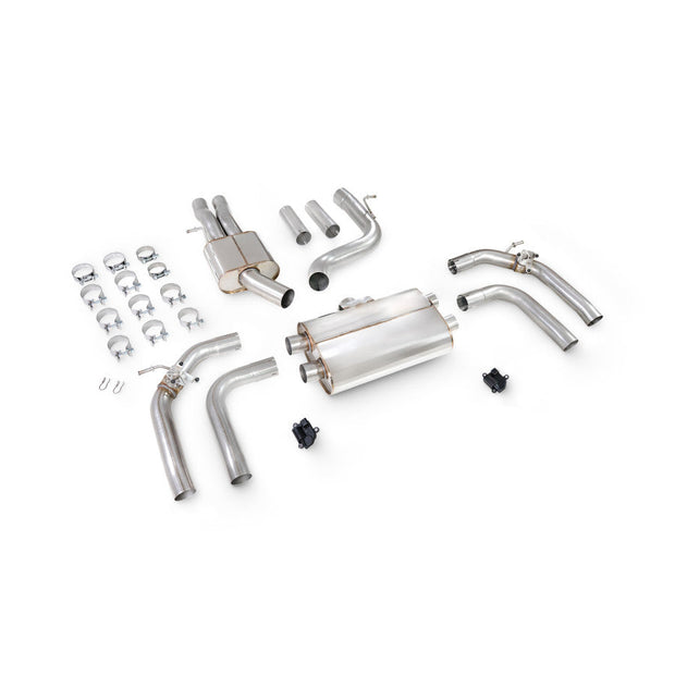 SCORPION RS3 8Y Resonated gpf-back system non valved (Carbon Fibre)