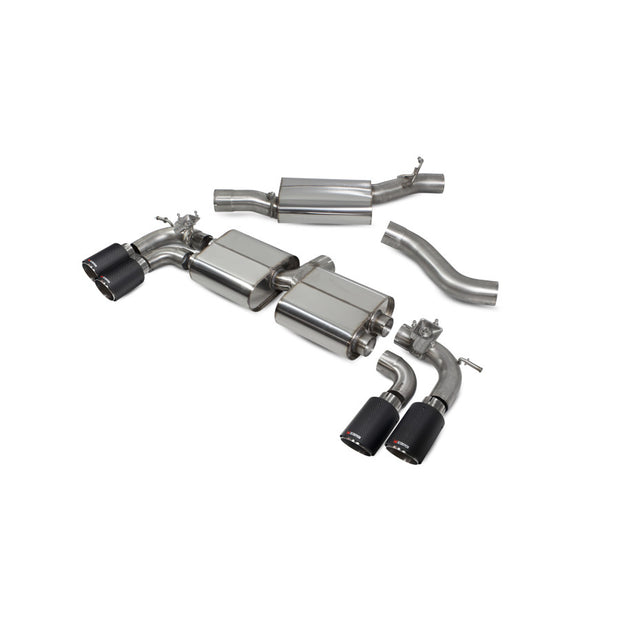 SCORPION SQ2 Resonated gpf-back system with valves (Carbon fibre)