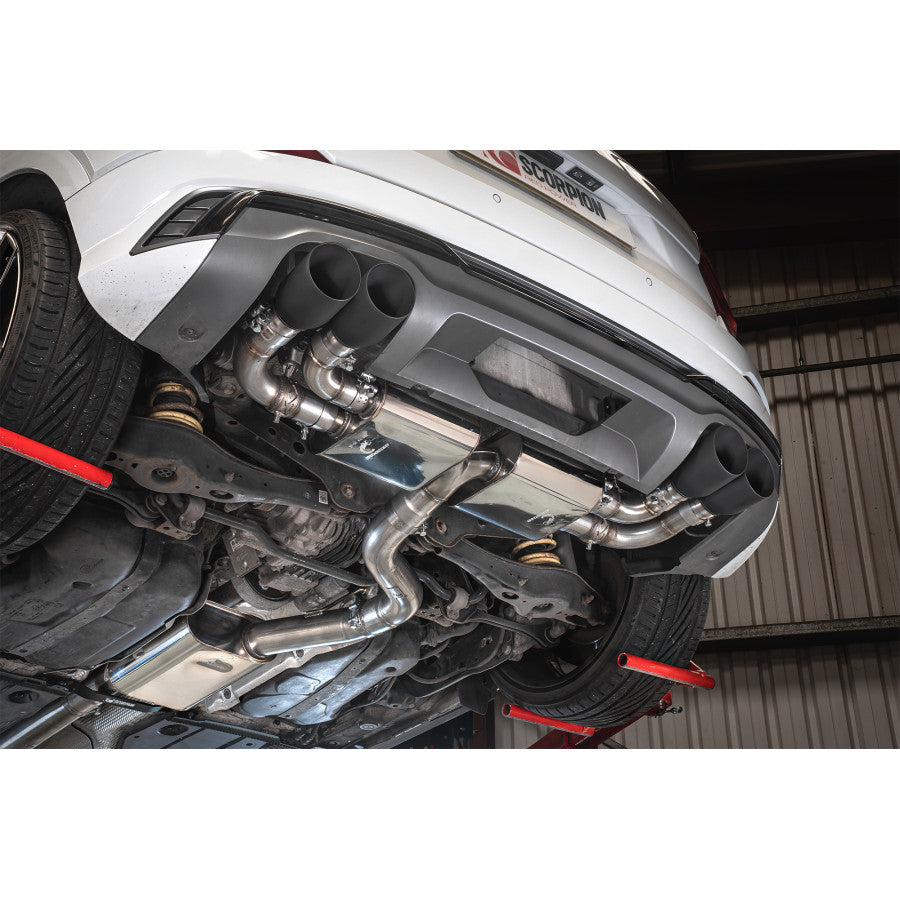 SCORPION SQ2 Resonated gpf-back system with valves (daytona trim )