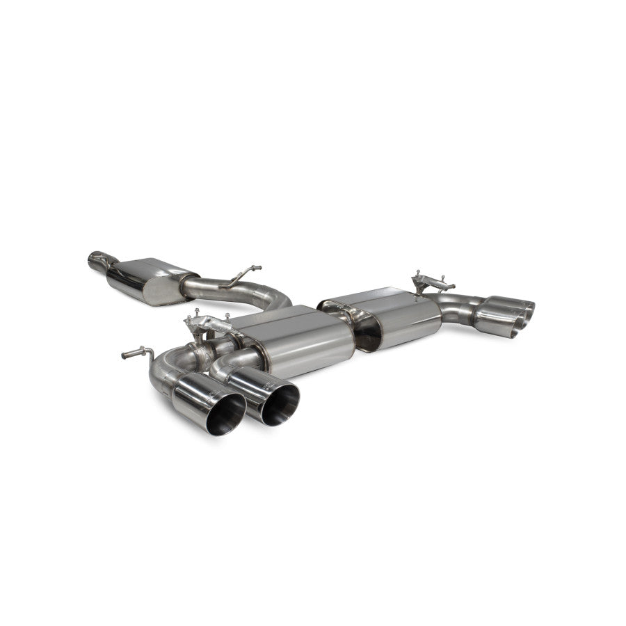 SCORPION SQ2 Resonated gpf-back system with valves (polished steel)