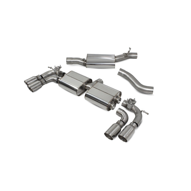 SCORPION SQ2 Resonated gpf-back system with valves (polished steel)