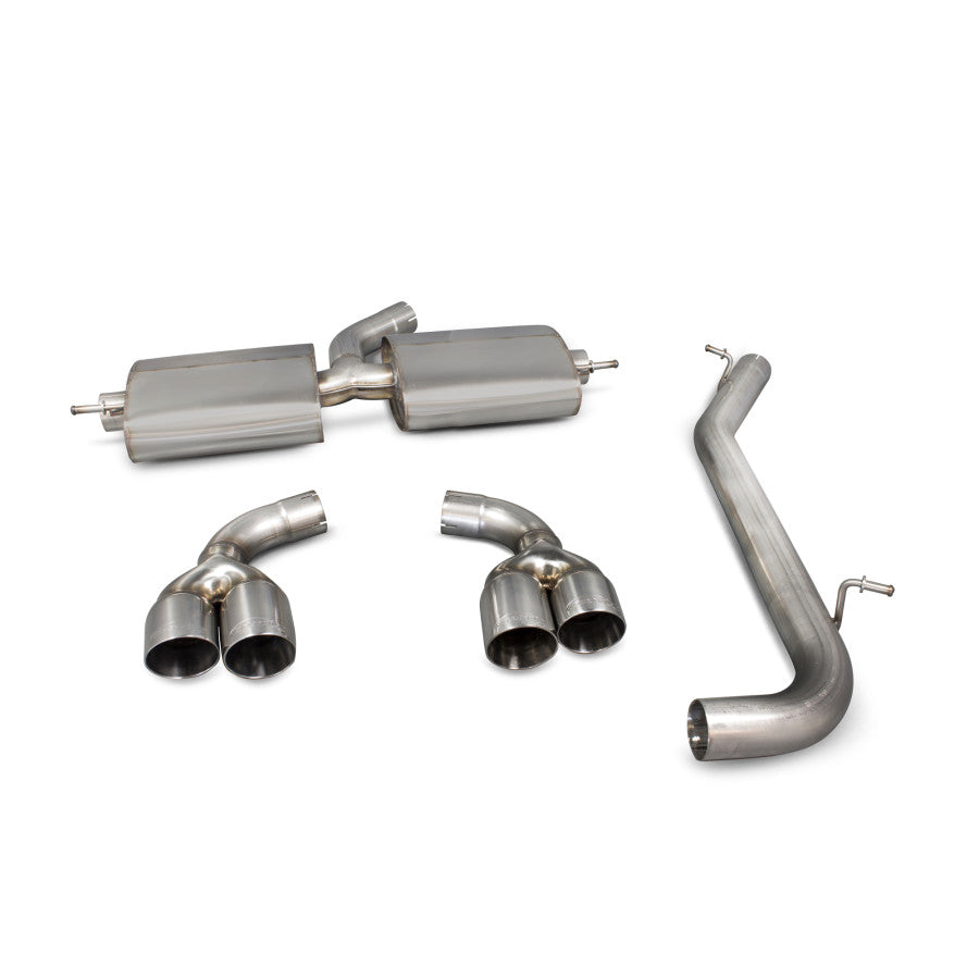 SCORPION TT MK2 3.2 V6 Resonated cat-back system (polished Daytona)
