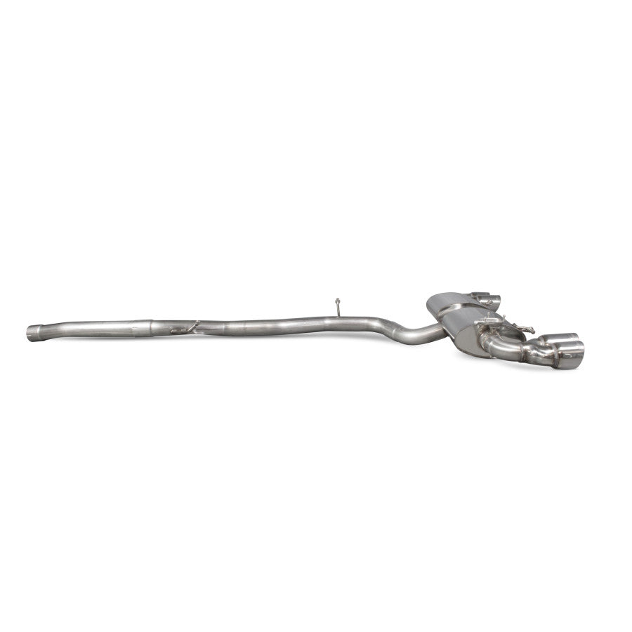 SCORPION S1 2.0 TFSi Non-res cat-back system with electronic valves (Polished steel)