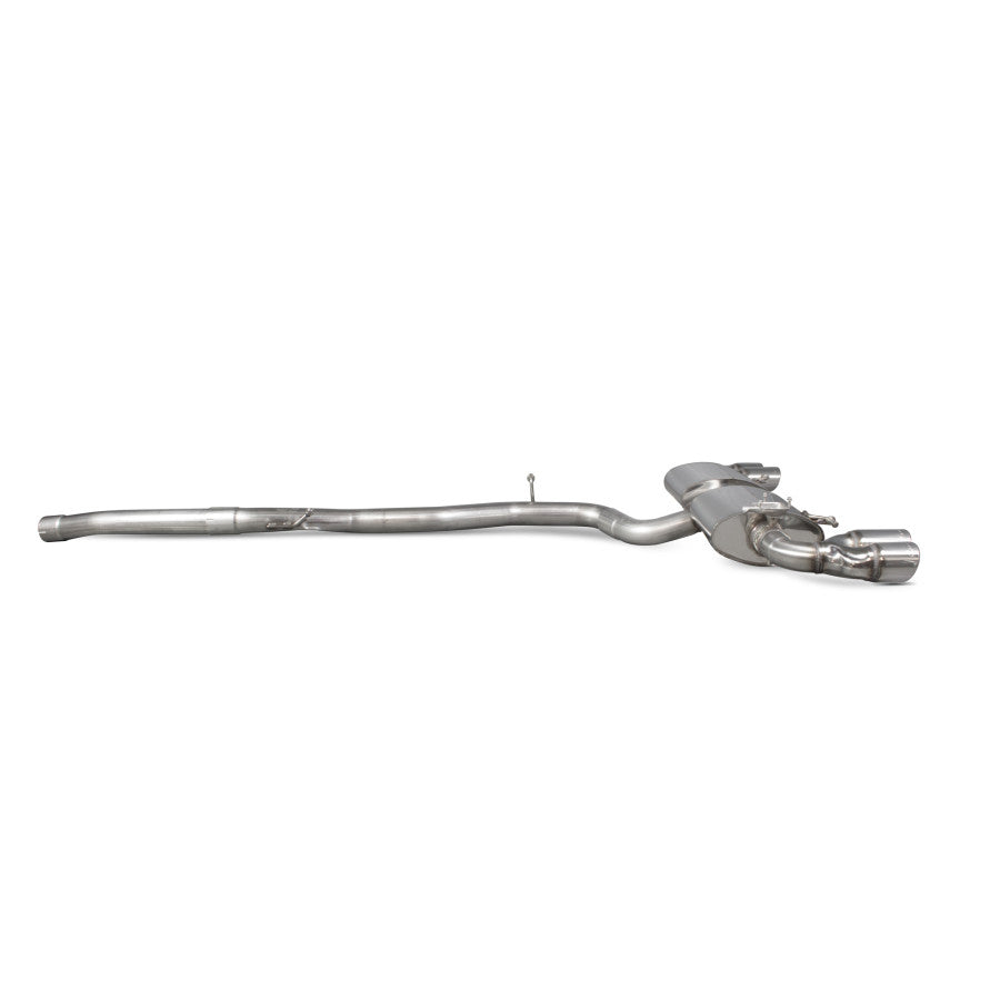 SCORPION S1 2.0 TFSi Non-res cat-back system with electronic valves (Polished steel)