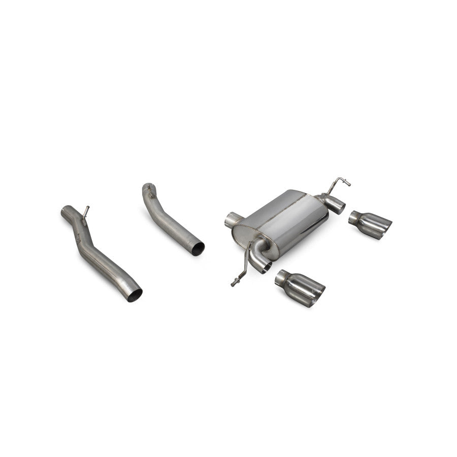 SCORPION TT MK1 Quattro Sport 240 Non resonated cat-back system (polished steel)